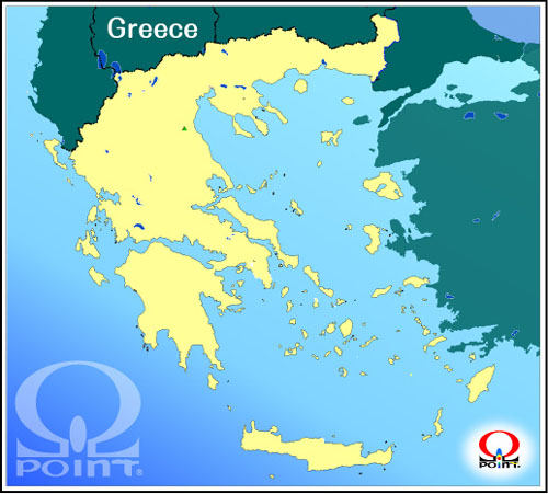 ギリシャ地図 Map of Greece